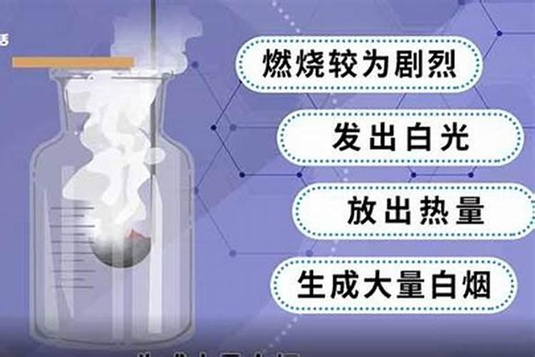 磷在氧气中燃烧的现象
