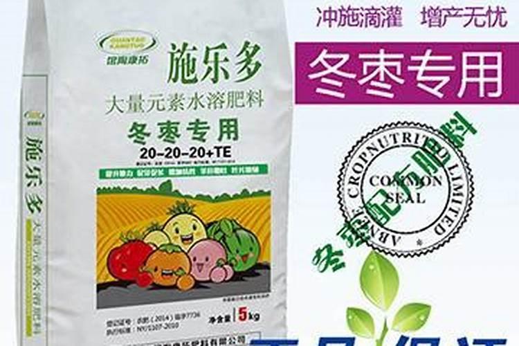 冬枣施肥技术要点