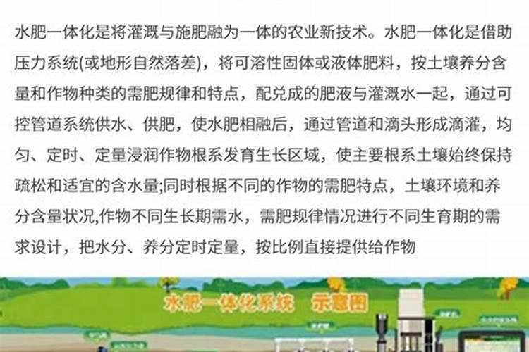 水肥一体化技术的优点