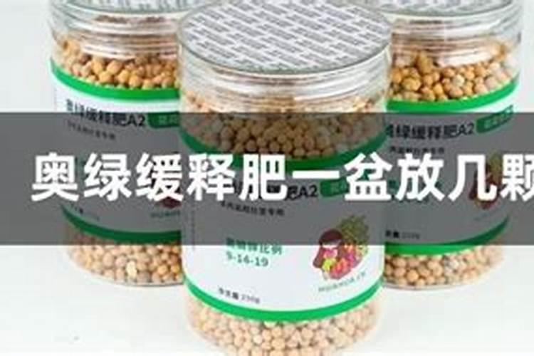 缓释肥一盆放几颗